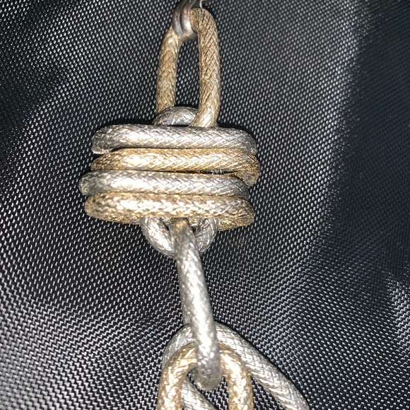 Silver and Gold Chain Link Necklace - Picture 3 of 4